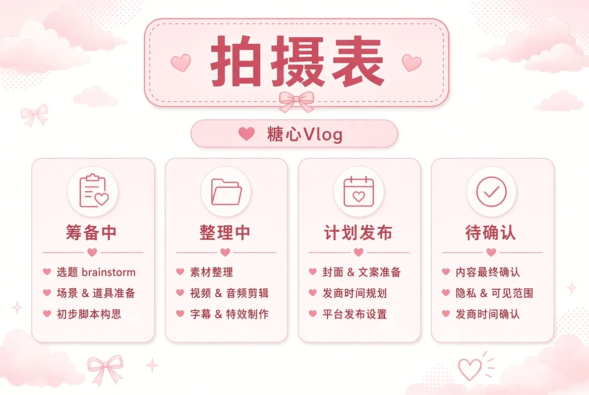内容整理计划